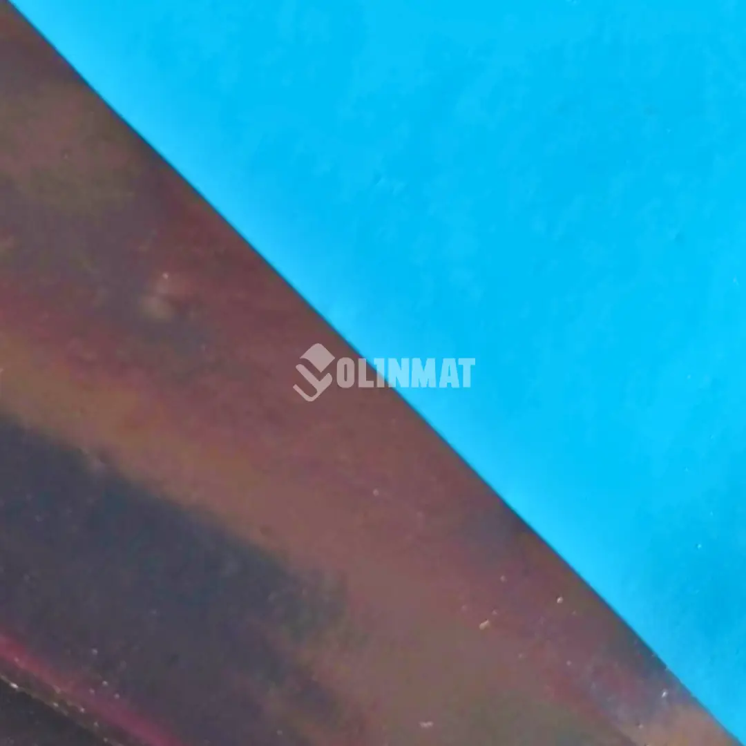 plástico doble cara azul negro