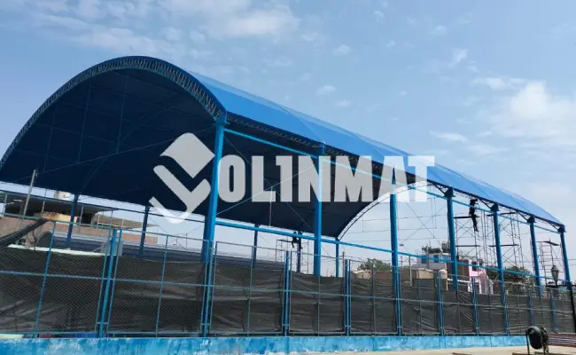 instalación de lona para Techo