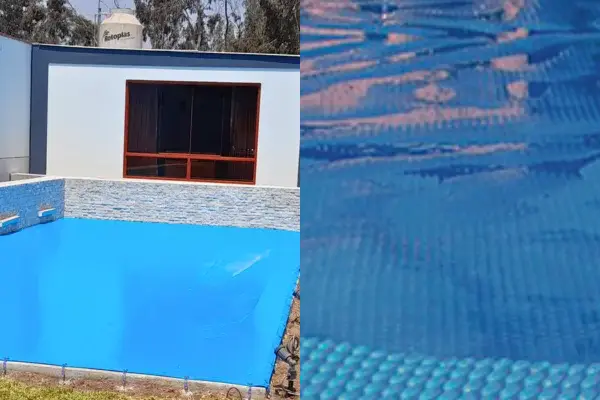 ¿Qué Cobertor elegir para tu piscina en Lima? PVC vs Malla Raschell Explicado