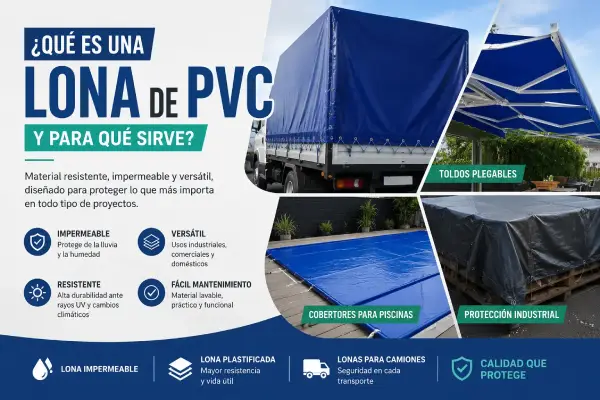 qué es una lona de PVC