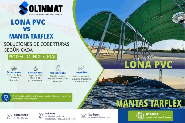 Lona PVC y Manta Tarflex Soluciones de Cobertura