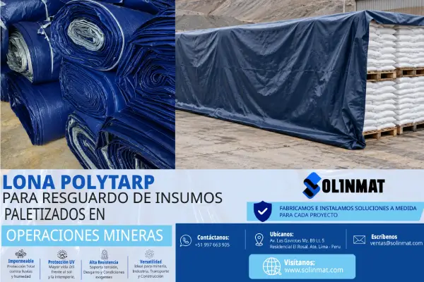 Lona Polytarp para Operaciones mineras.